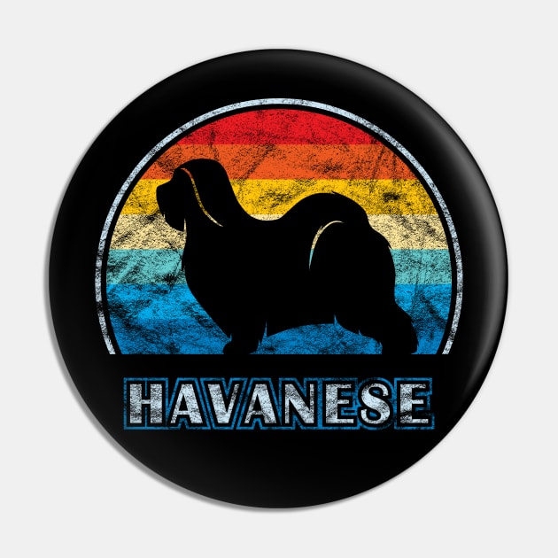 Havanese Vintage Design Dog Pin by millersye