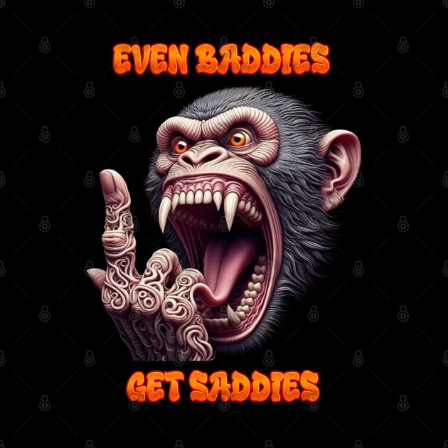 Even Baddies Get Saddies Evil Monkey by coollooks