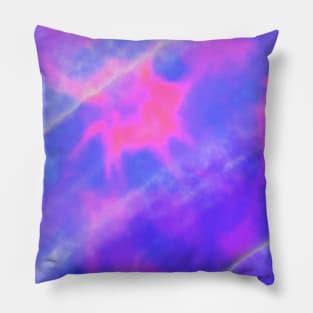 Pink purple watercolor abstract art Pillow