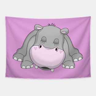 Handsome Hippo Tapestry