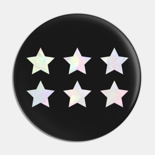 Iridescent star pattern Pin