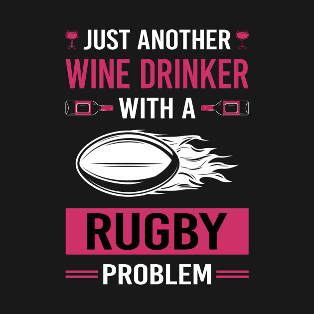 Wine Drinker Rugby by Good Day