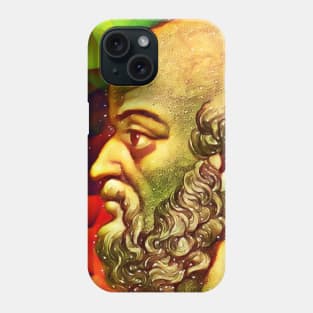 Eratosthenes of Cyrene Snow Portrait | Eratosthenes of Cyrene Artwork 15 Phone Case