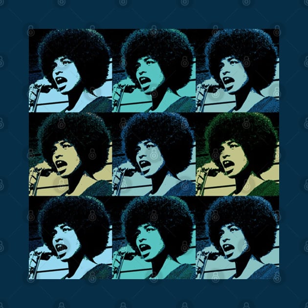 Angela Davis - Superstar in Blues by Tainted