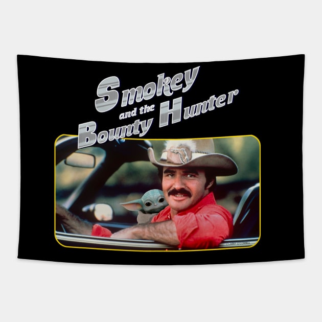 Smokey and Pedro Pascal Tapestry by FanboyMuseum