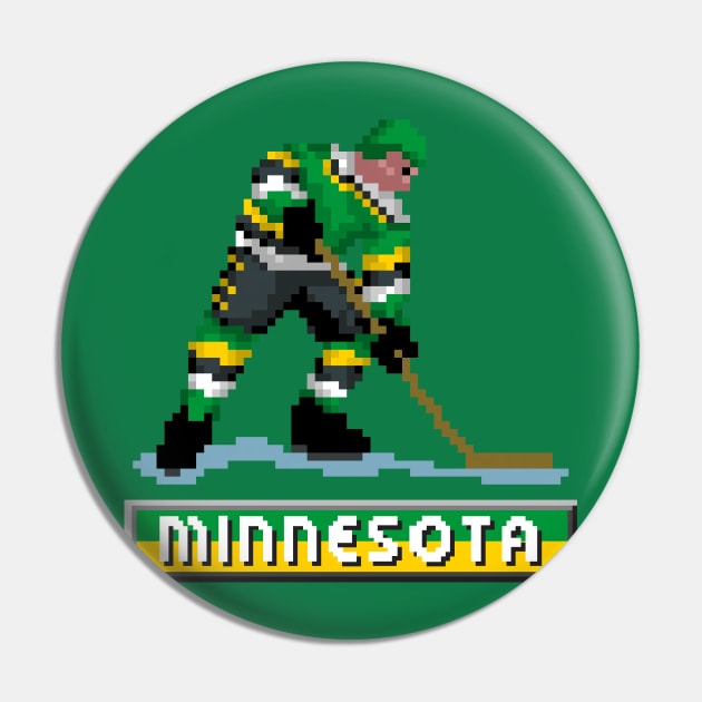 Retro Minnesota Hockey Pin by clarkehall