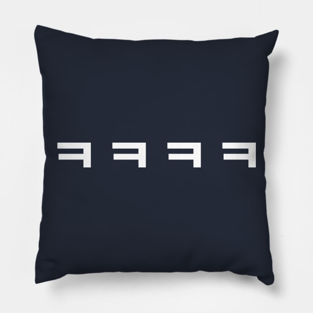 Lol Funny Hangul Korean Shirt. K-Pop T-Shirt Pillow by junghc1