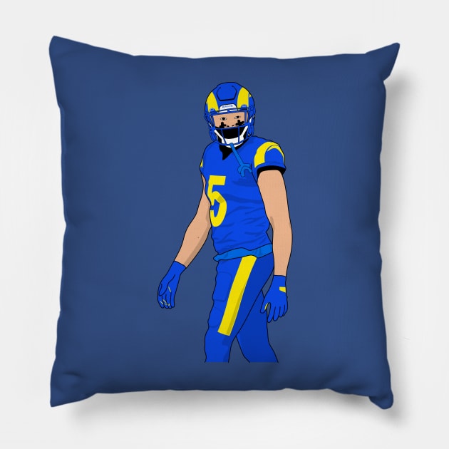 JL the number five Pillow by rsclvisual