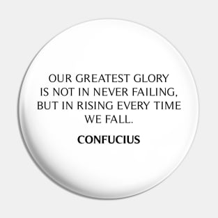 Confucius Quote Pin