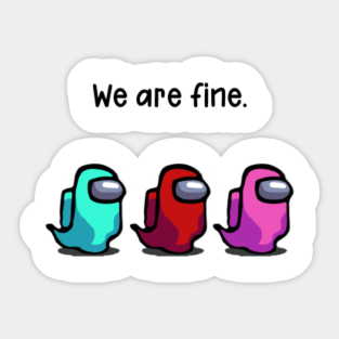 Among Us Crewmate Stickers Teepublic Au