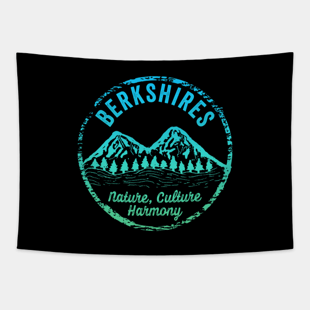 The Berkshires Hiking Gifts by Pine Hill Goods The Berkshires Massachusetts MASS MA Mountain Vacation Gift Tapestry by Pine Hill Goods