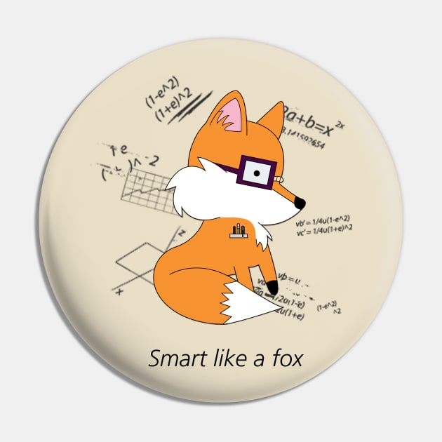 Smart Like a Fox Pin by CBKasner