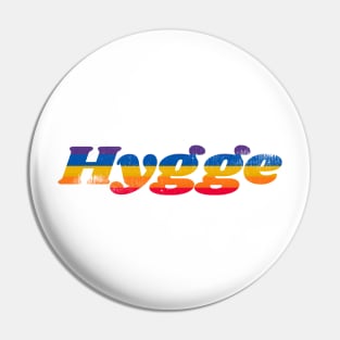 Hygge Rainbow Font Pin