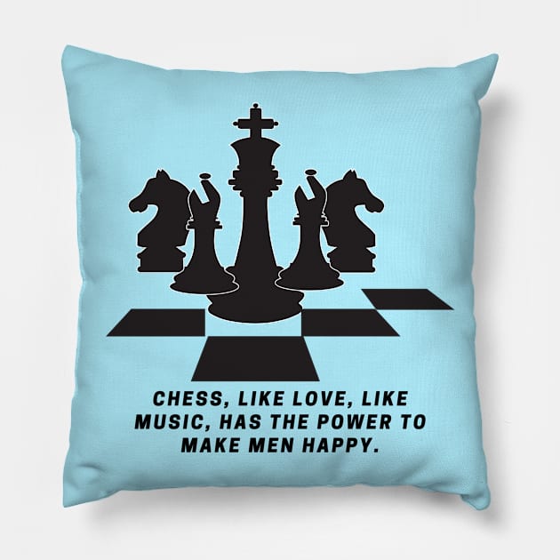 Chess player Pillow by BaliChili