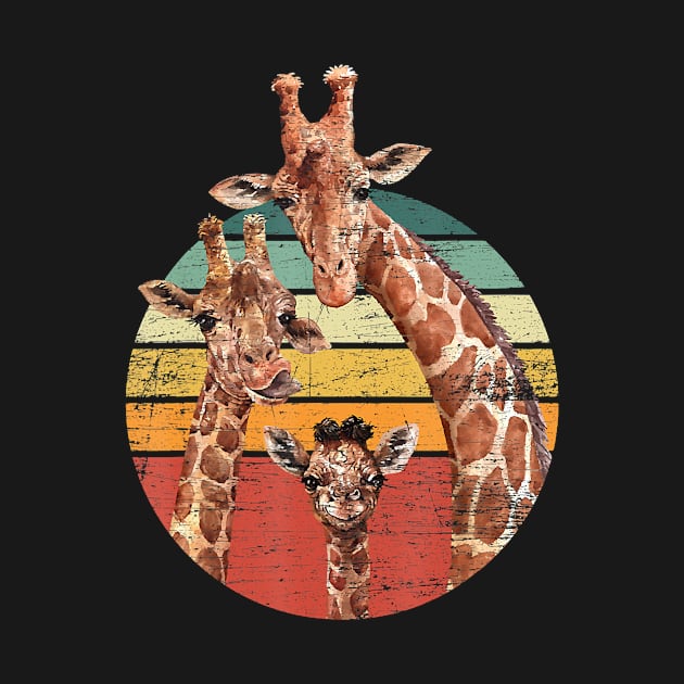 Animal Lover Family African Safari Giraffe by SabraAstanova