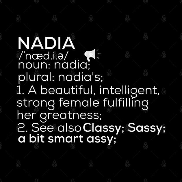 Nadia Name Nadia Definition Nadia Female Name Nadia Meaning by TeeLogic