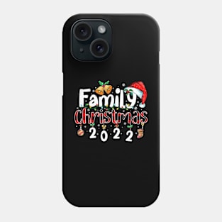 Family Christmas 2022 Merry Xmas Ball Light Garden Reindeer Phone Case