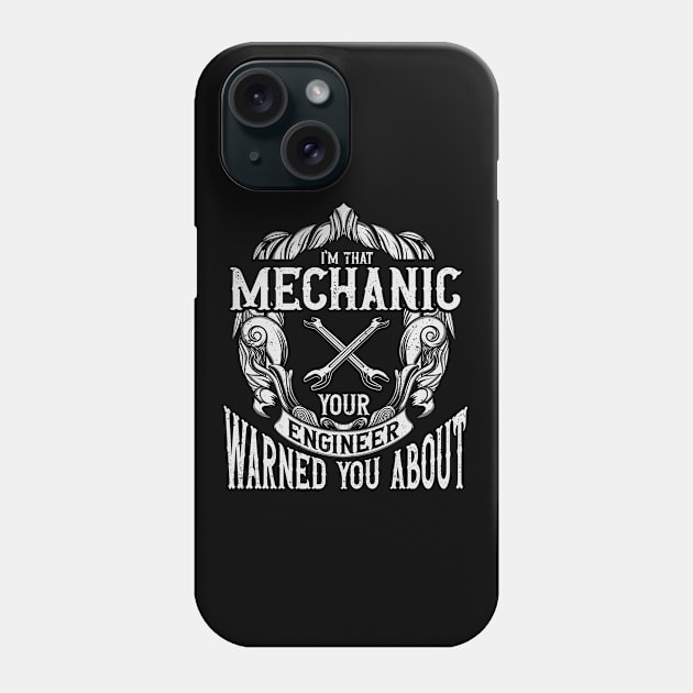 Gift Vintage Mechanic Diesel Mechanic Phone Case by IngeniousMerch