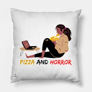 Pizza and Horror Pillow