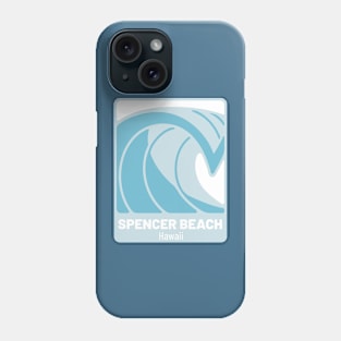 Spencer Beach Hawaii - Atlantic Ocean HI Crashing Wave Phone Case