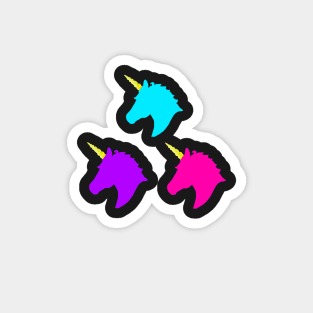 3 Unicorns Magnet