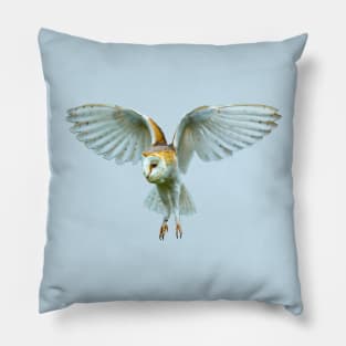 Hovering Barn Owl Pillow