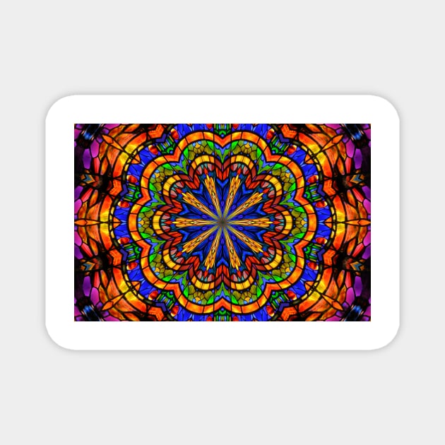 Mandala Kaleidoscope Magnet by bgaynor