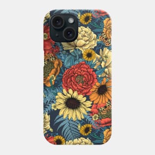 Bouquet of flowers- roses, peonies, daisies and ferns 3 Phone Case