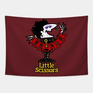 Little Scissors Pizza Tapestry