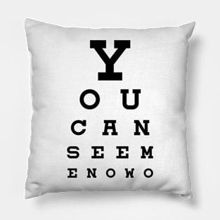 Eye Chart Pillow