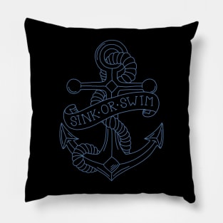 Vintage Anchor Tattoo Pillow