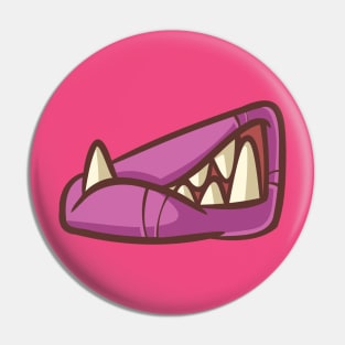 Monster mouth illustration Pin