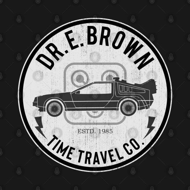 Back to the Future Dr. E. Brown Distressed by EdSan Designs