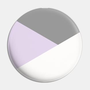 Gray, White and Purple Scandinavian Triangle Design Pin