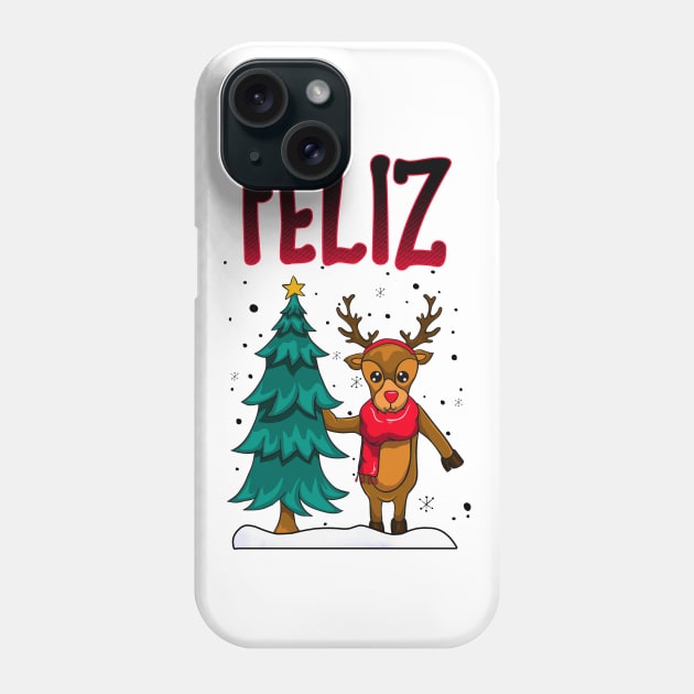 Funny Couple Matching Ugly Feliz Navidad Sweatshirts Phone Case by KsuAnn