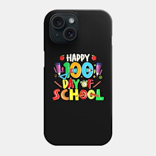 Happy 100Th Day Of School 100 Days Smarter Phone Case