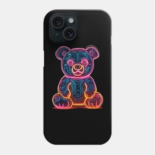 Neon Bear Phone Case