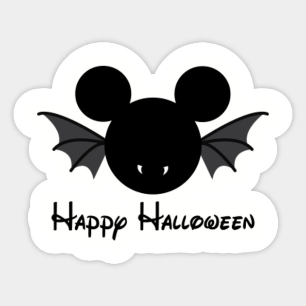 Mickey Mouse Vampire Halloween Sticker Teepublic