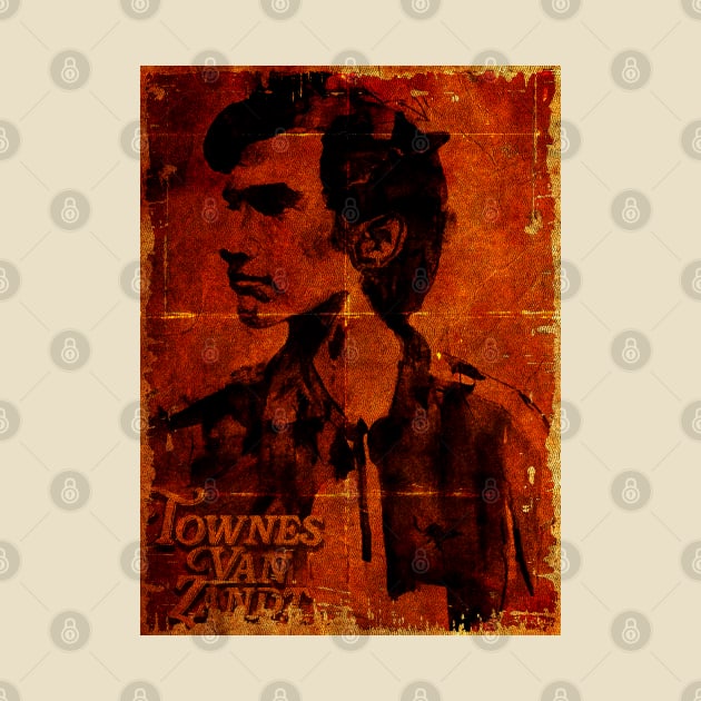 Portrait of Townes Van Zandt by Dr.BreakerNews