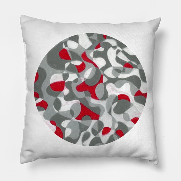 Intersection (circle II/II) Pillow by FJBourne