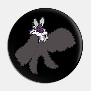 Graysexual Mothman Pin