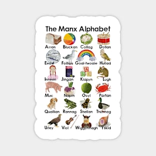 The Manx Alphabet ABC Magnet