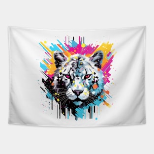 Snow Leopard Animal Freedom World Wildlife Wonder Abstract Tapestry