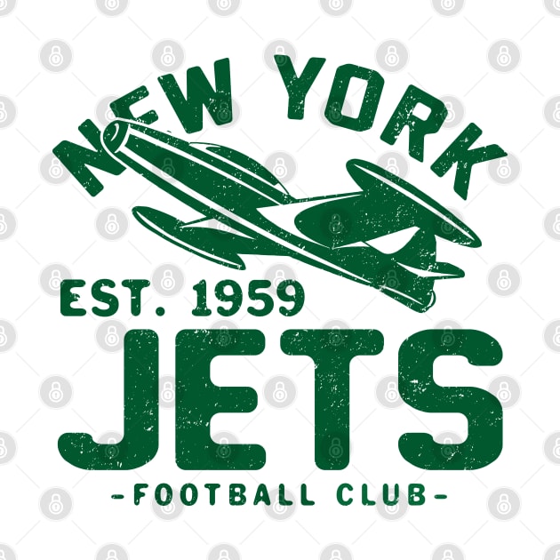 Vintage New York Jets 1 by Buck Tee by Buck Tee