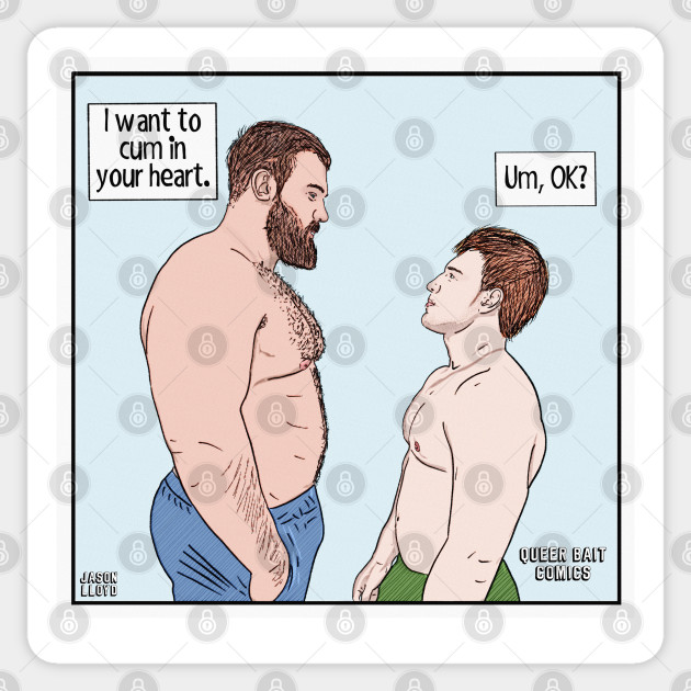 Queer Bait Comics: Your Heart - Gay - Sticker