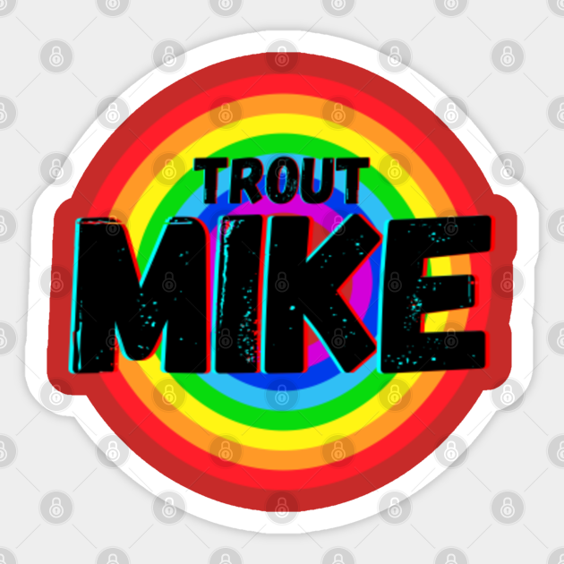 Mike Trout - baseball gifts vintage Retro for BOYS AND dad - Mike Trout - Sticker