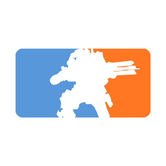 Major League Titan (Titanfall Blue and Orange) by Ironmatter