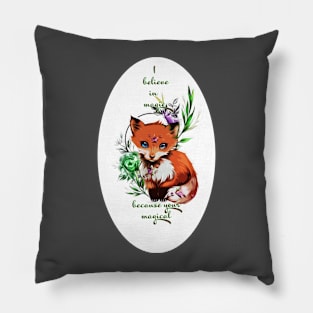 magical fox Pillow