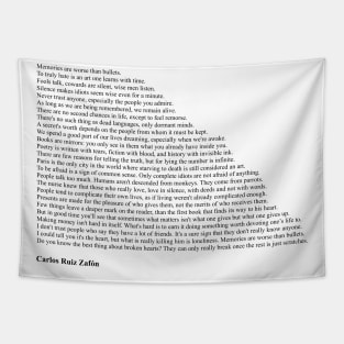 Carlos Ruiz Zafón Quotes Tapestry