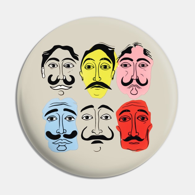 Dali Faces Pin by TooplesArt